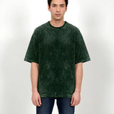 Solid Acid Washed Men's T-Shirt